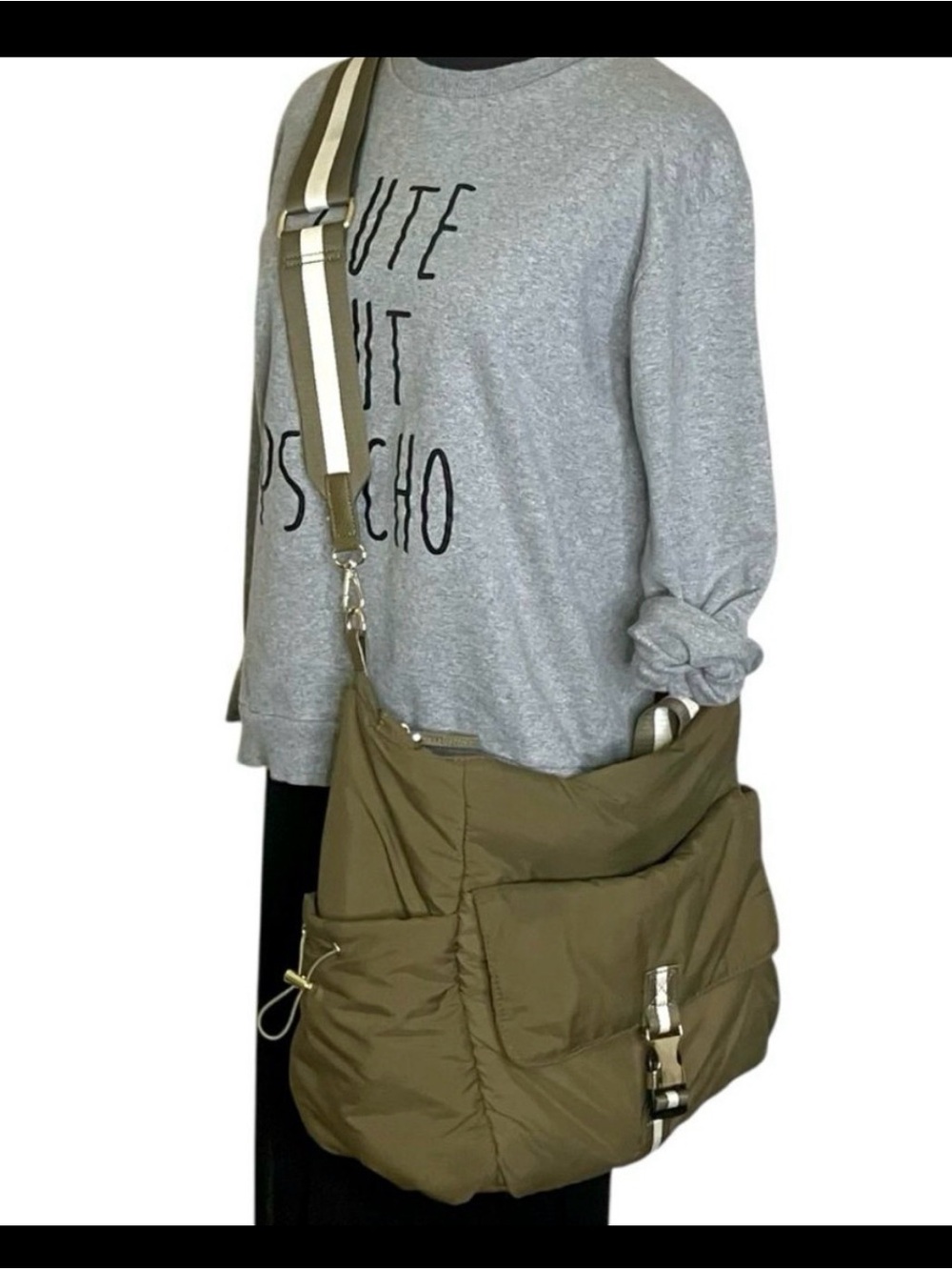 Tommy Bahama puffy weekenders/tote bag in olive green color